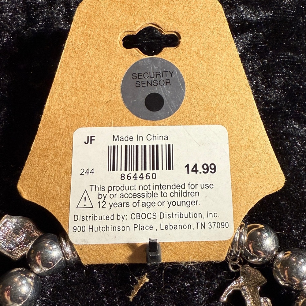 Silver Sports Theme Crystal‎ Deco Football Charm Stretchable Bangle Bracelet - Picture 6 of 6